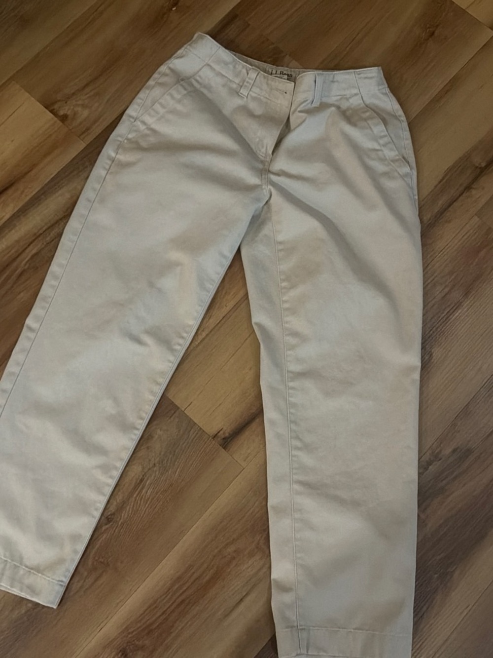 Vintage L.L. Bean Women’s Straight Leg Pants in Light Beige